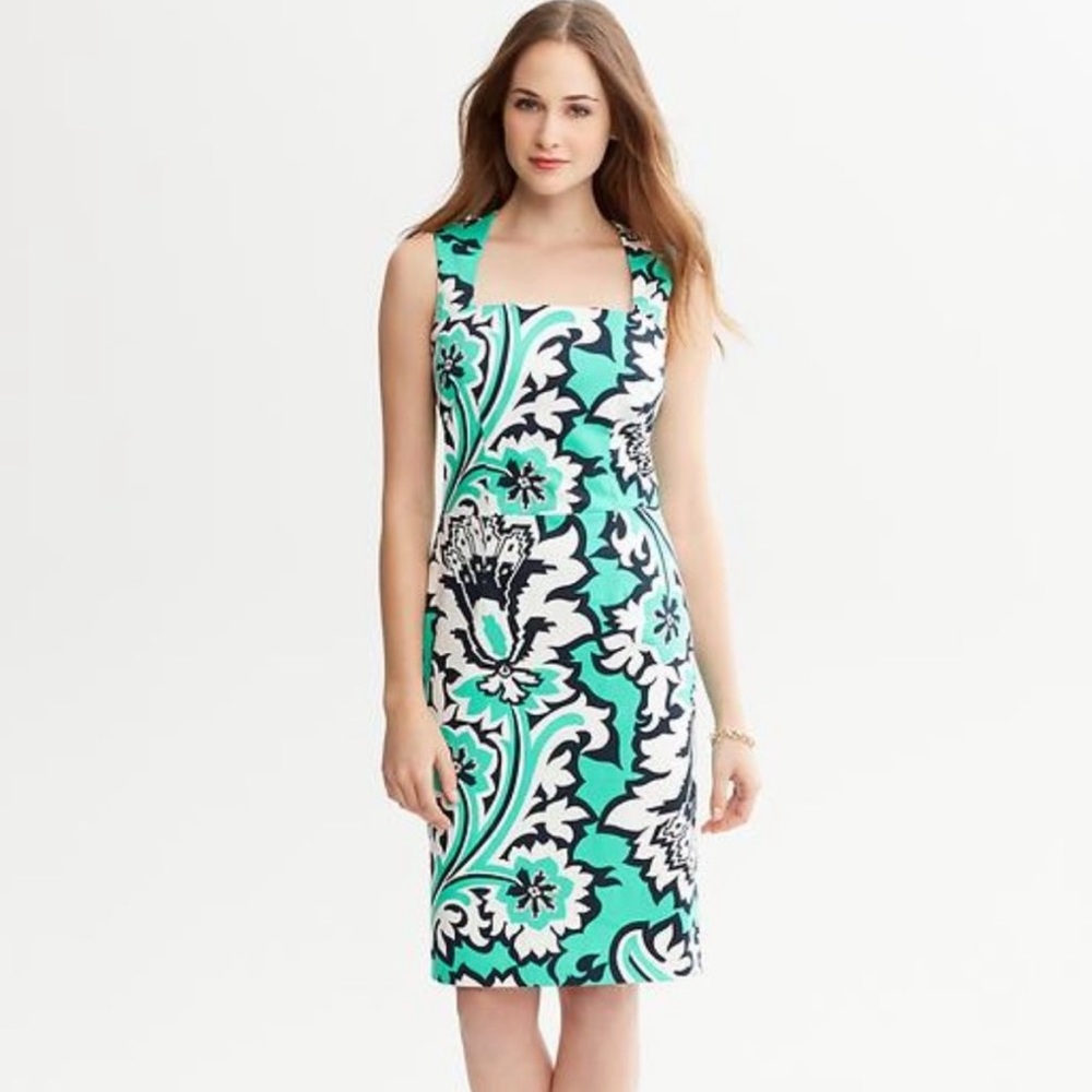 Banana Republic x Milly Collection Eden Rock Printed Dress
